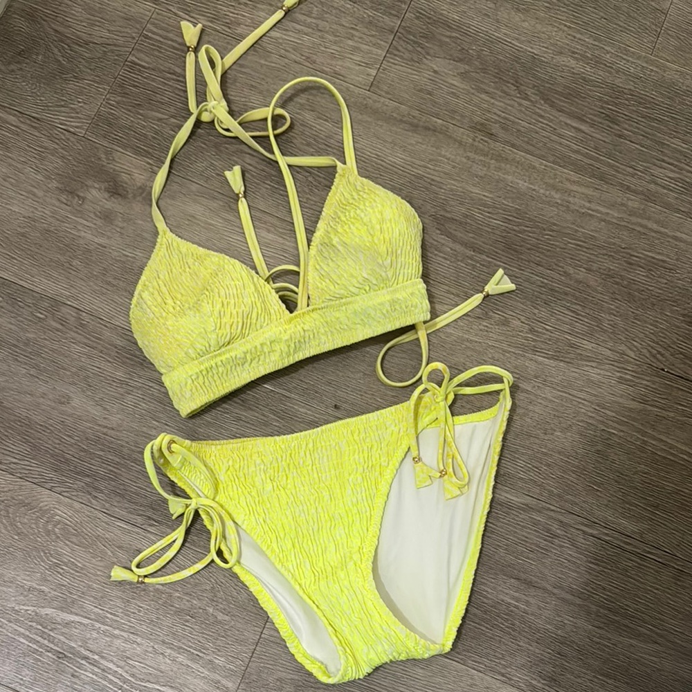 Victoria's Secret Neon Yellow Bikini